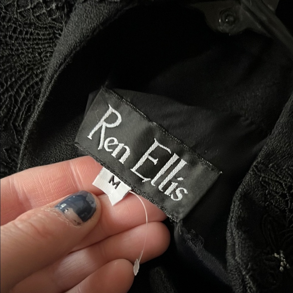 Vintage Ren Ellis Western-Style Embroidered Black Jacket - Picture 2 of 13